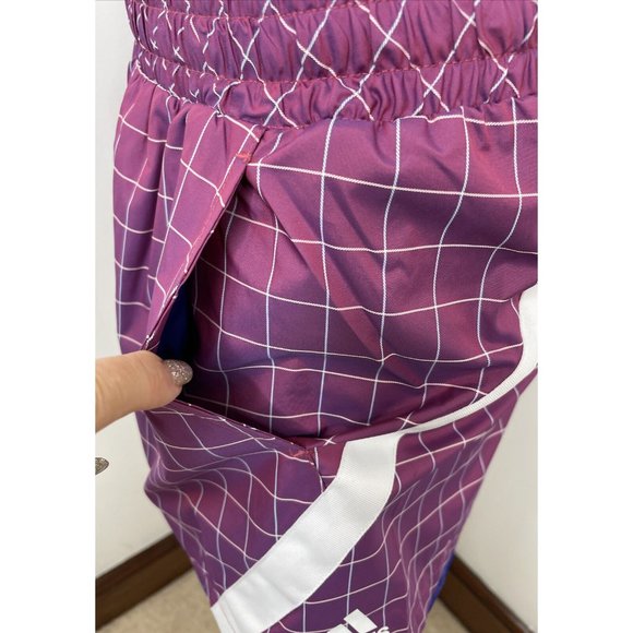 Adidas Women’s Shorts Purple Primeblue XS Blue lining Drawcord on Elastic, Logo - Picture 5 of 12